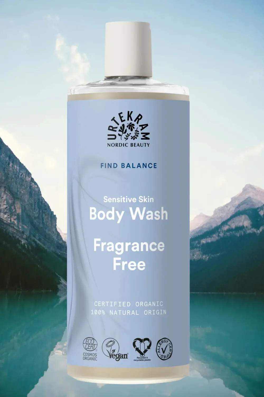 Urtekram Douchegel zonder parfum 500ml BIO, VEG
