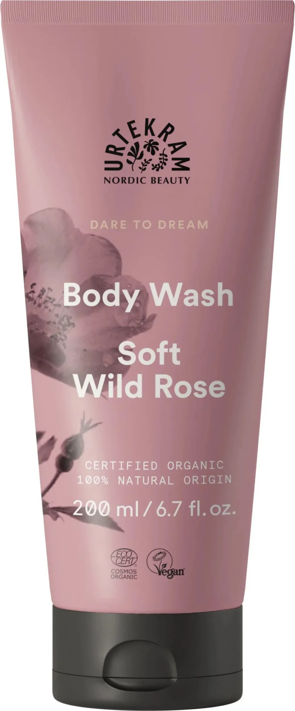 Urtekram Douchegel wilde roos 200 ml BIO