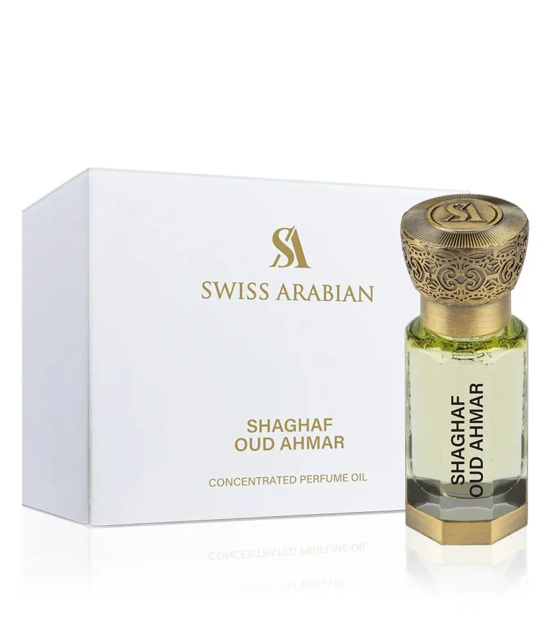 Shaghaf Oud Ahmar huile de parfum concentrée unisexe 12 ml