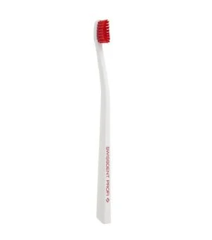 Swissdent Profi Colours brosse à dents souple-medium Blanc & Rouge