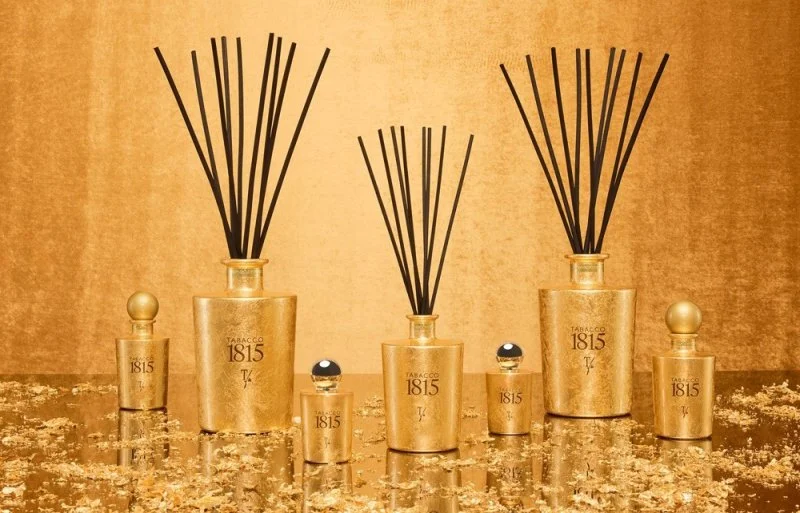 1815 Bâtonnets 250 ml Vase Doré Parfum d’Ambiance - TFU - 10e Anniversaire (TA250TFU.23T
