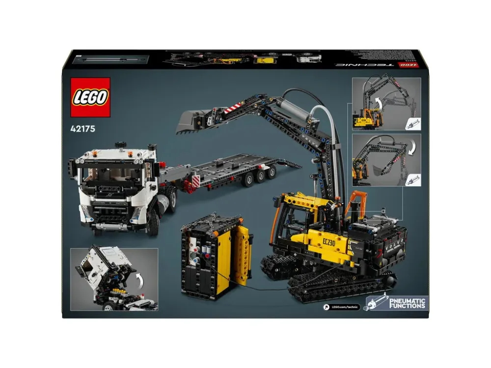 Technic 42175 Camion Volvo FMX et pelleteuse électrique Volvo EC230