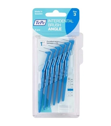 Angle brossettes interdentaires 0,6 mm 6 pièces
