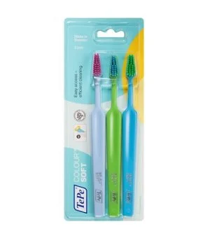 TePe Colour Select Soft brosse à dents souple 3 pcs