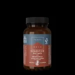 Terranova Health Enzymes digestives et probiotiques (50 gélules) - enrichi en fenouil, gingembre et bardane