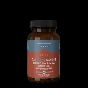 Terranova Health Complexe Glucosamine, Boswellia & MSM (50 gélules) - soutient la santé des articulations