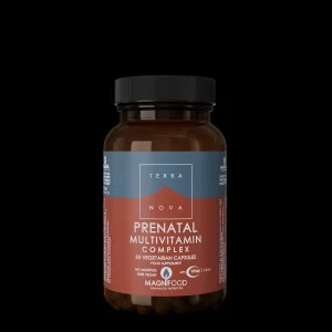 Terranova Health Complexe multivitaminique prénatal (50 gélules) - avec la forme active de l'acide folique