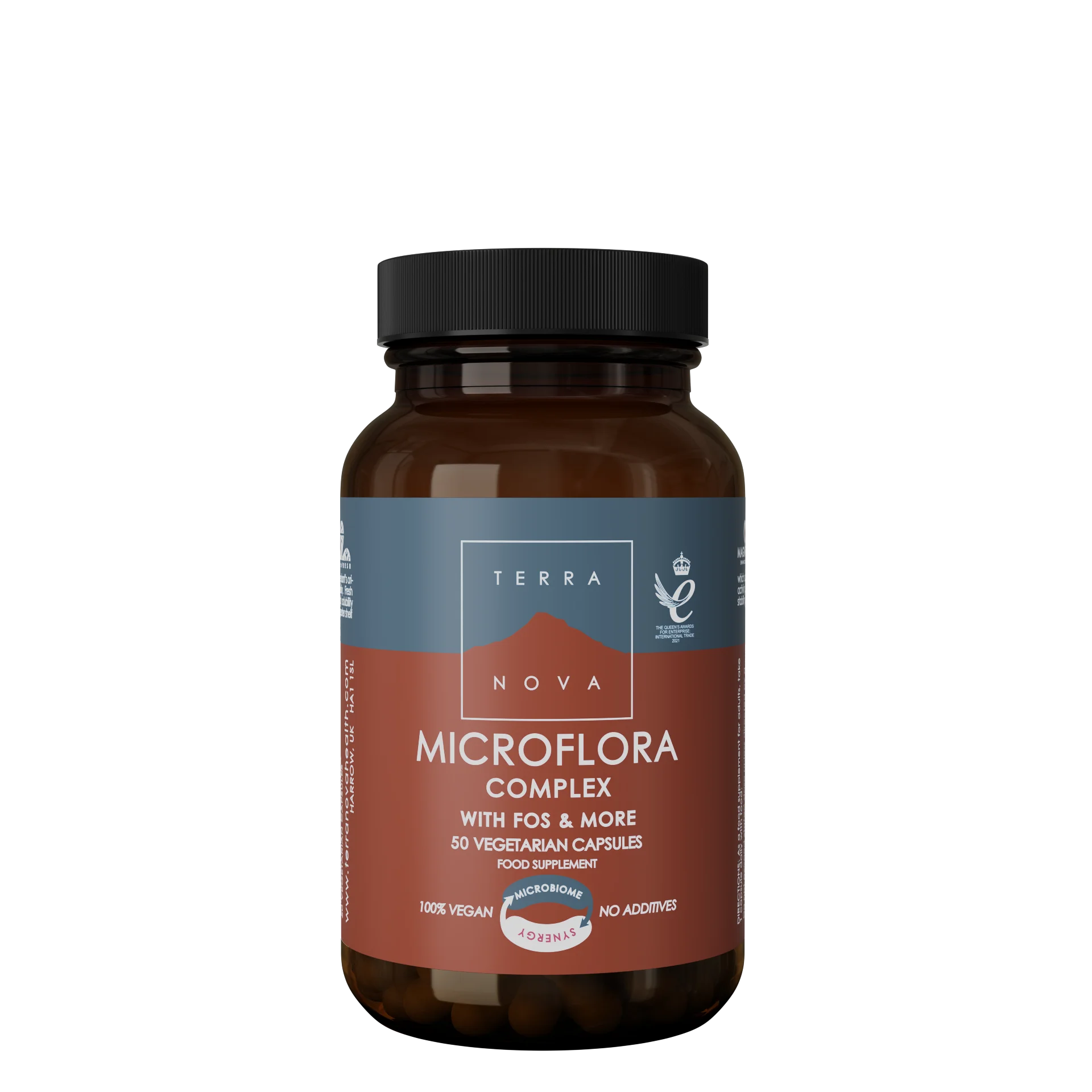 Terranova Health Complexe Probiotique & Prébiotiques (50 gélules) - pour le soutien de la flore intestinale