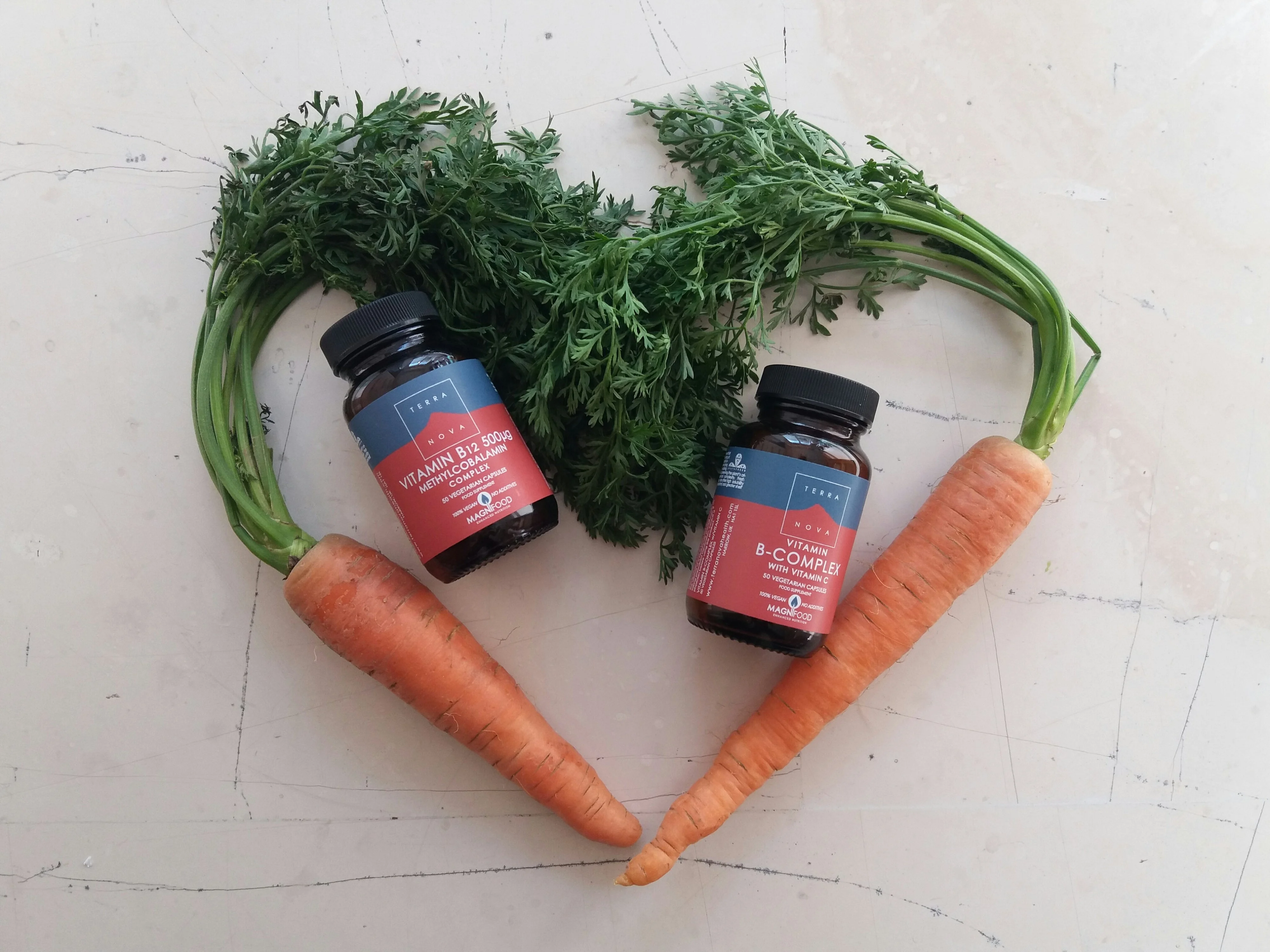 Terranova Health Vitamine B12 (Méthylcobalamine) 500 µg Complexe (50 gélules) - bien assimilée