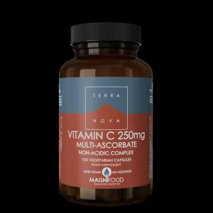 Terranova Health Complexe de vitamine C 250 mg - 100 gélules - sous forme d’ascorbates minéraux