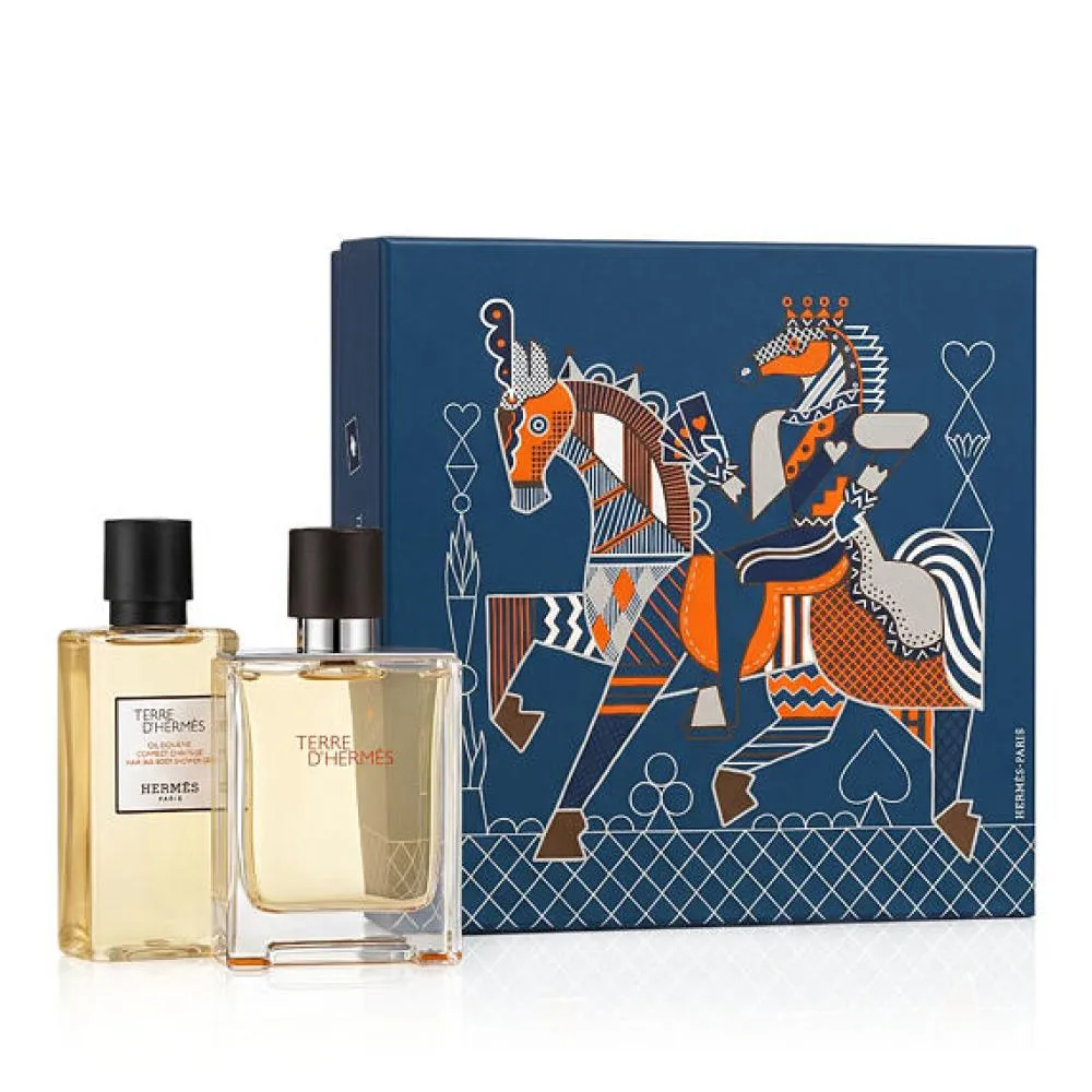 Terre d'Hermès eau de toilette pour homme 50 ml + gel douche 40 ml
