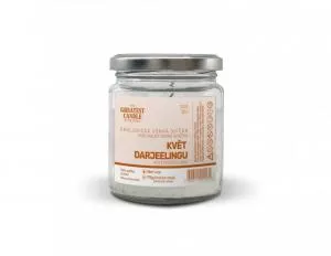 The Greatest Candle in the World The Greatest Candle Bougie zéro déchet en verre (120 g) - fleur de darjeeling - dure environ 30 heures