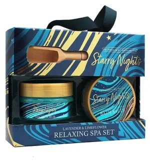 The Indulgent Bathing Co. Starry Nights coffret cadeau gommage corps 135 g + sel de bain 105 g