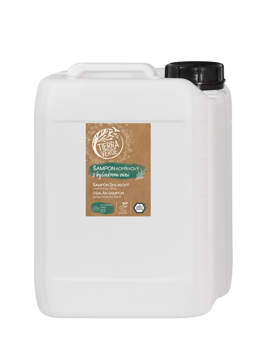 Tierra Verde Shampooing à l’ortie au parfum d’herbes 100 ml - pour cheveux gras
