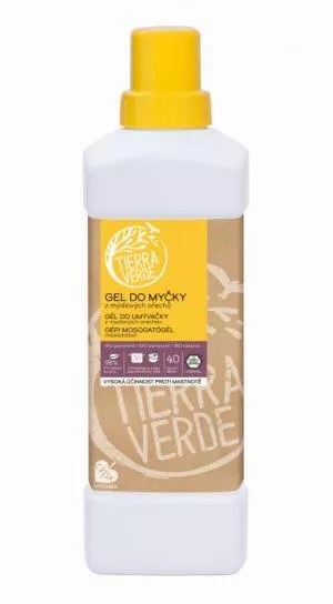 Tierra Verde Gel lave-vaisselle - INNOVACE (1 l) - à base de noix de lavage en qualité biologique