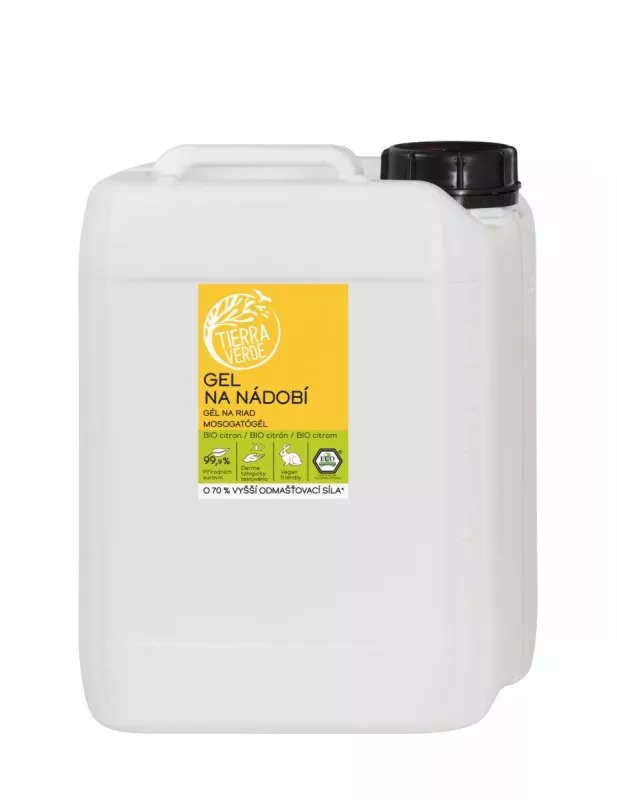 Tierra Verde Gel vaisselle à l'huile de citron biologique (5 l)