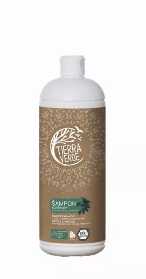 Tierra Verde Shampooing ortie pour cheveux gras au romarin (1 l)