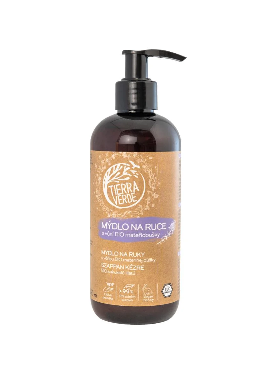 Tierra Verde Savon liquide pour les mains - BIO Thym 290 ml - au plantain bio tchèque