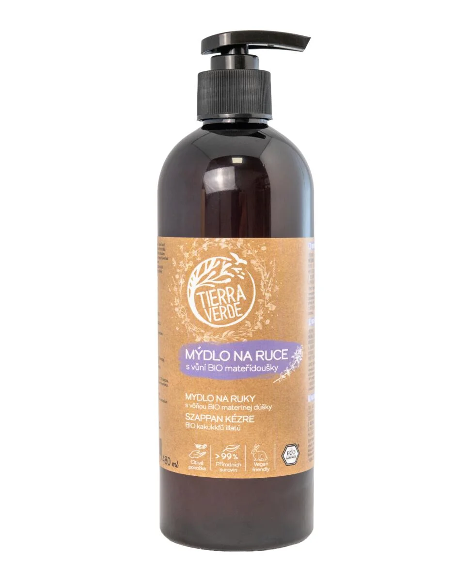 Tierra Verde Savon liquide pour les mains - BIO Thym 290 ml - au plantain bio tchèque