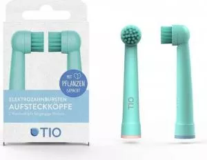 TIO Tête de remplacement pour el. Brosse à dents (2 pcs) - icy/coral - compatible avec les modèles de brosses à dents oral-b