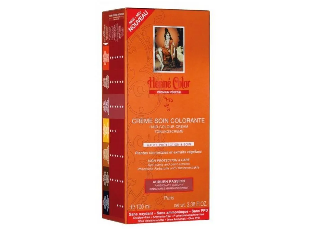 Henné Color Pansement teinté pour cheveux avec haute protection et soin Premium 100ml Bordeaux