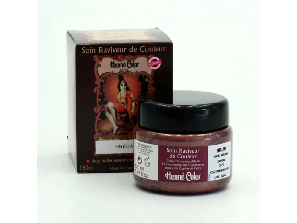 Henné Color Getint Voedend Haarmasker 150ml Bruin
