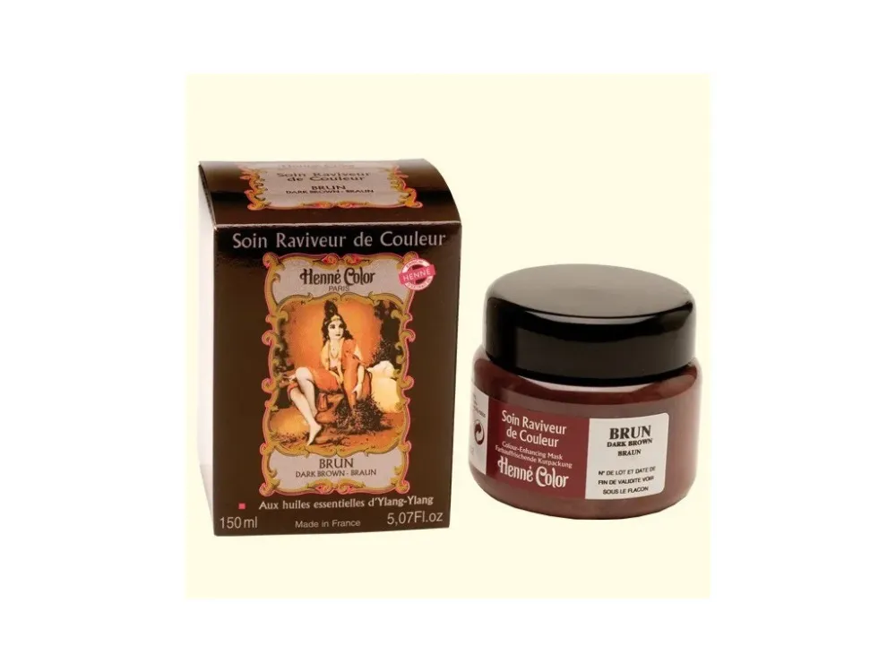 Henné Color Getint Voedend Haarmasker 150ml Bruin