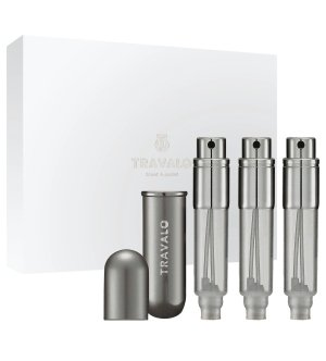 Classic vaporisateur de parfum rechargeable 3 x 5 ml Titane