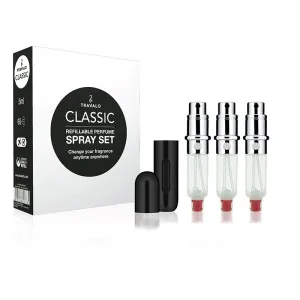 Travalo Classic navulbare parfumverstuiver Black 3 x 5 ml cadeauset