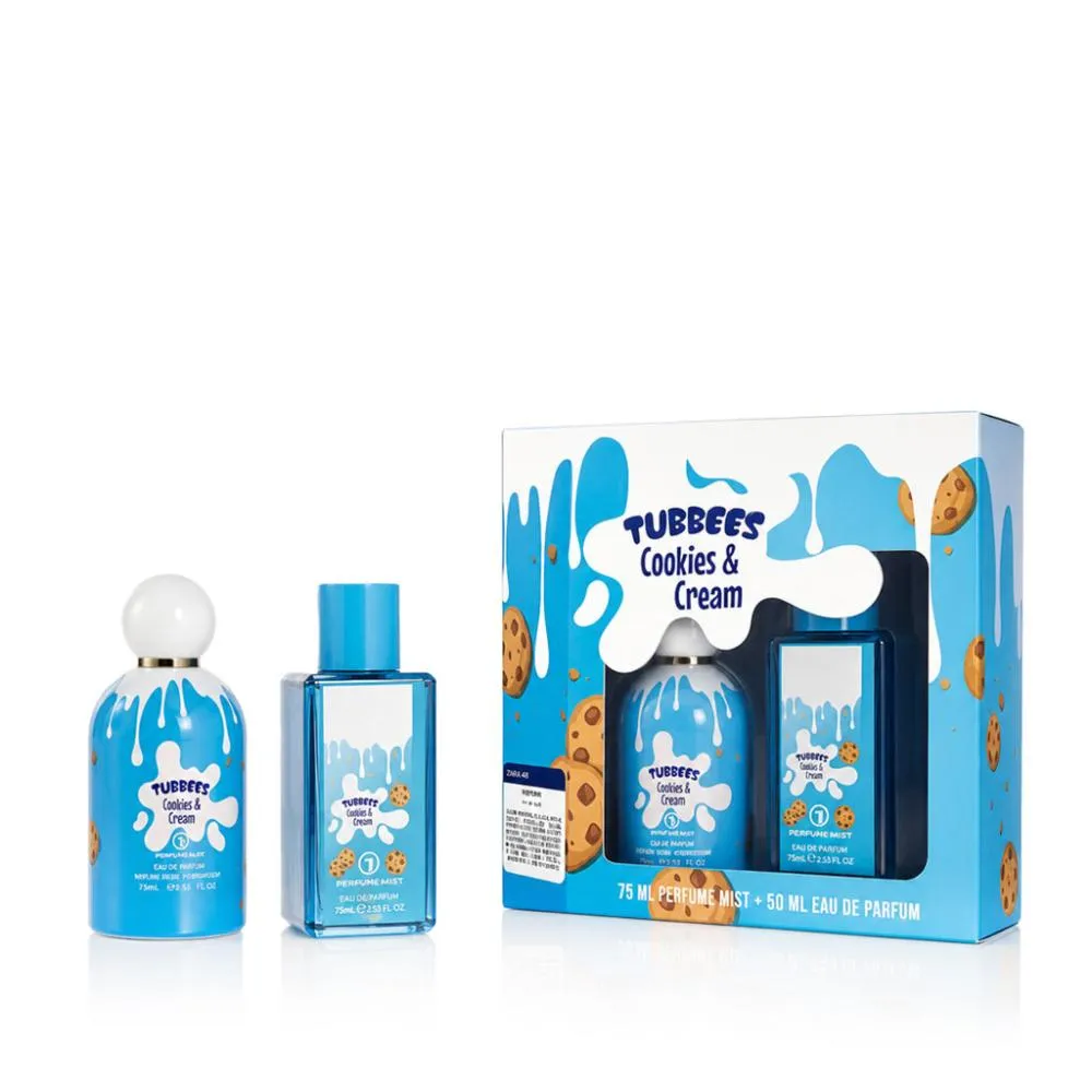 Tubbees Cookies & Cream Eau de Parfum unisexe 50 ml + brume pour le corps 75 ml