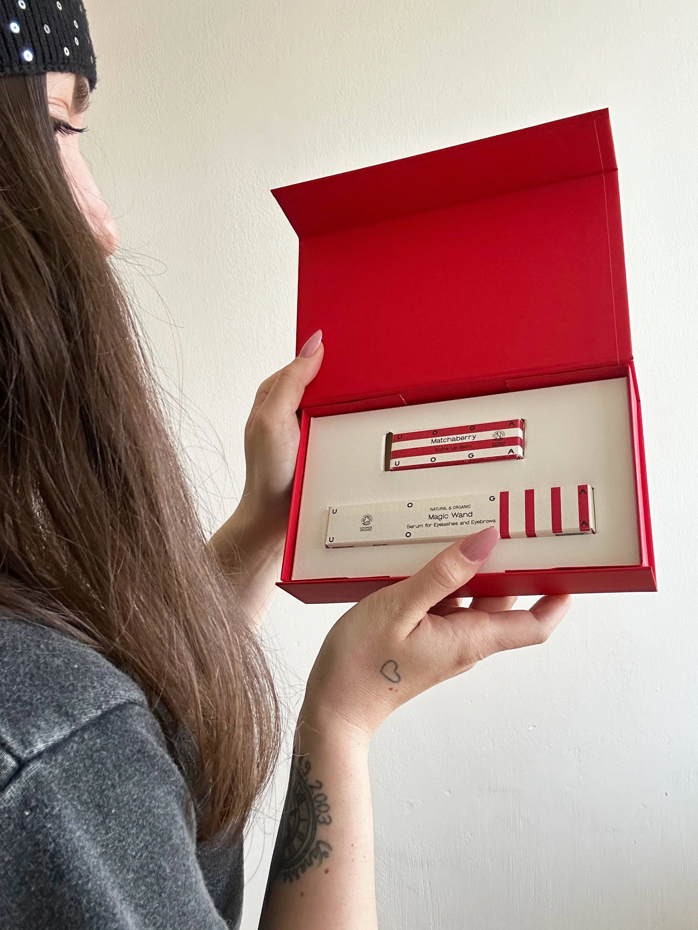 Uoga Uoga Coffret cadeau Soin intensif pour les lèvres, cils & sourcils Magic set - sérum pour cils et sourcils et baume à lèvres