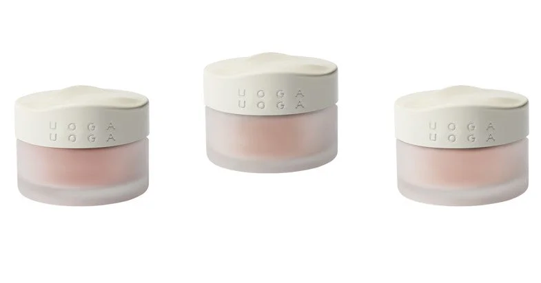 Uoga Uoga Fard à joues minéral en poudre libre à l'ambre (5 g) 6405 Coral Charm - mise en valeur naturelle des joues en 3 teintes
