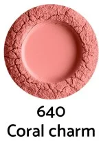 Uoga Uoga Fard à joues minéral en poudre libre à l'ambre (5 g) 6405 Coral Charm - mise en valeur naturelle des joues en 3 teintes