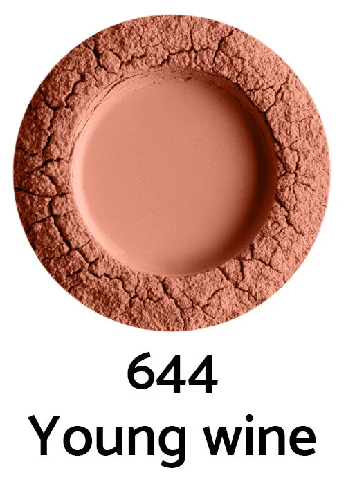 Uoga Uoga Fard à joues minéral en poudre libre à l'ambre (5 g) 6445 Young Wine - mise en valeur naturelle des joues en 3 teintes