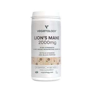 Vegan Lion's Mane 2000 mg B-Complex, 60 gélules