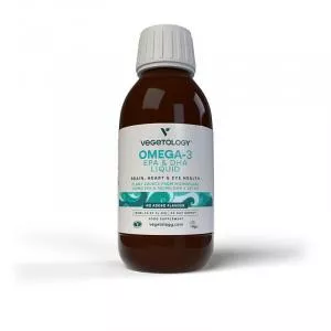 Vegetology Vegetology Opti-3, Oméga-3 EPA et DHA avec vitamine D3, liquide 150 ml, non aromatisé