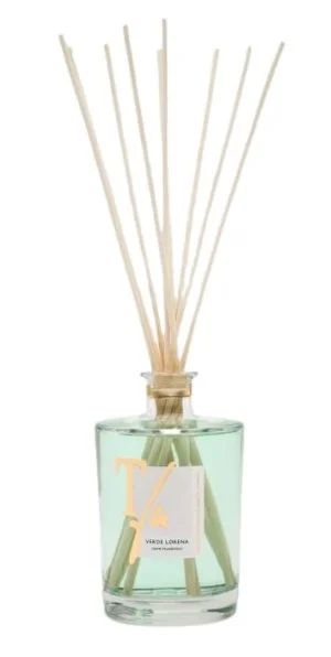 VERDE LORENA BÂTONNETS 500 ML PARFUM D’AMBIANCE - TFU (10 bâtonnets en bambou naturel de 36 cm inclus)