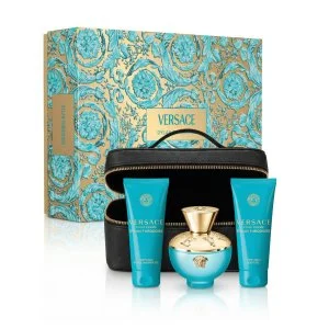 Versace Pour Femme Dylan Turquoise + gel douche 100 ml + gel pour le corps 100 ml + trousse de toilette eau de toilette pour femme