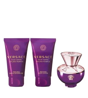 Versace Dylan Purple coffret cadeau 50 ml + lait corporel 50 ml + gel douche eau de parfum pour femme