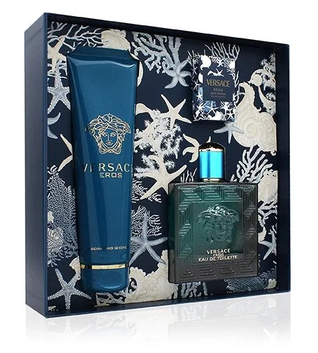 Eros Coffret cadeau 100 ml + gel douche 150 ml + eau de toilette pour homme