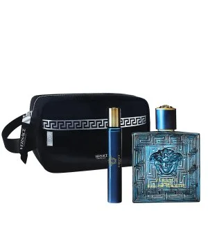 Versace Eros coffret cadeau + eau de toilette 10 ml + trousse cosmétique, eau de toilette pour homme