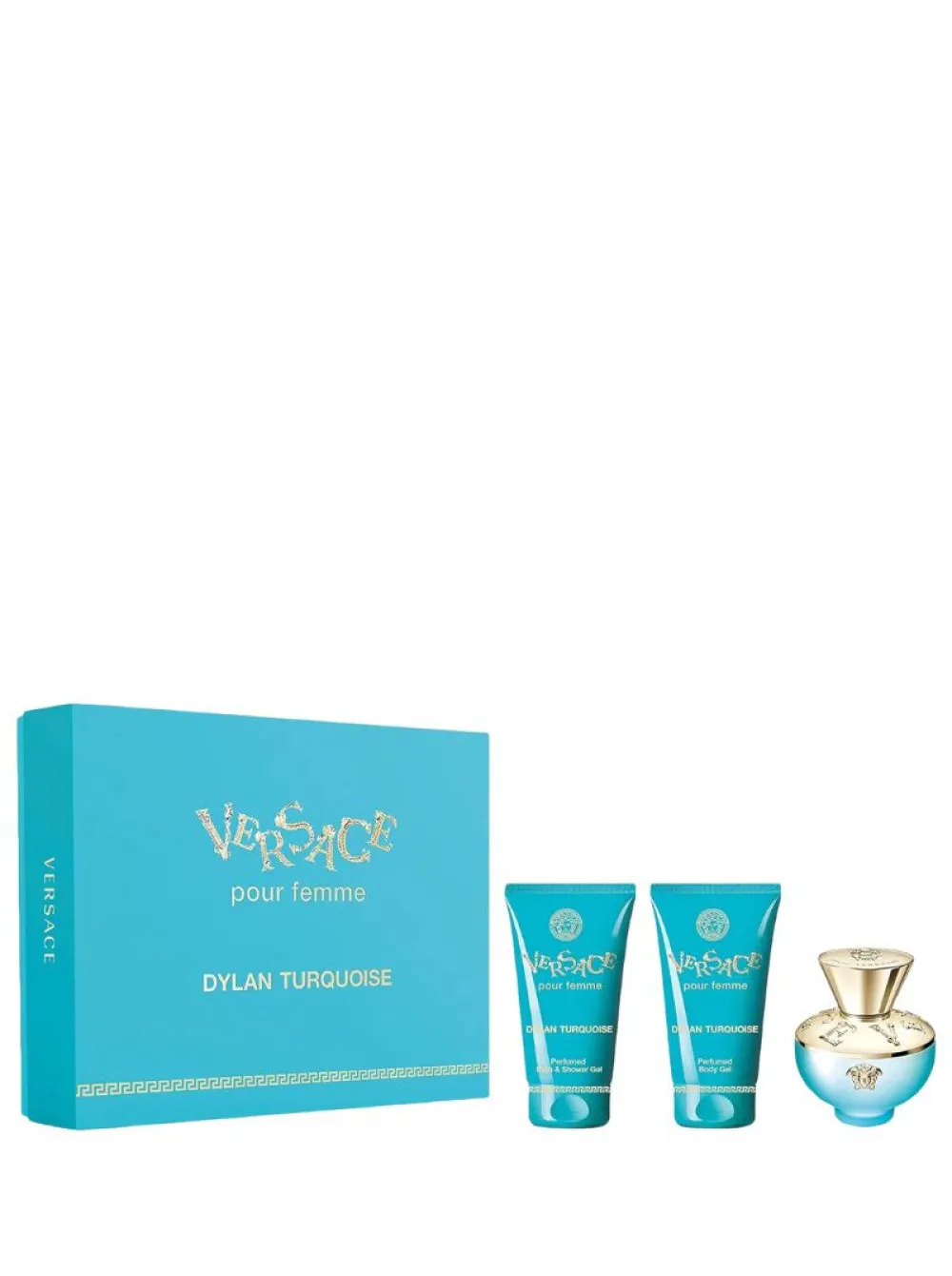 Dylan Turquoise geschenkset voor vrouwen eau de toilette 50 ml + douchegel 50 ml + bodylotion 50 ml 50 ml + sprchový gel 50 ml + tělové mléko 50 ml