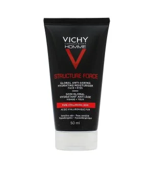 Vichy Homme Structure Force crème hydratante anti-âge raffermissante à l’acide hyaluronique pour homme