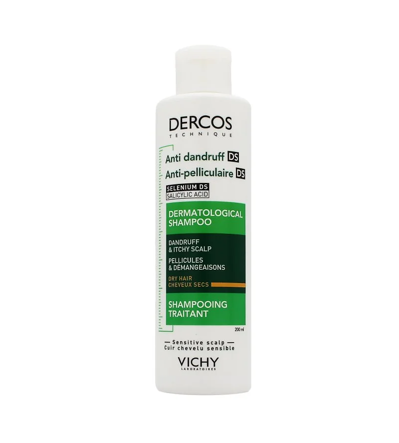 Dercos Shampooing antipelliculaire pour cheveux secs 200 ml