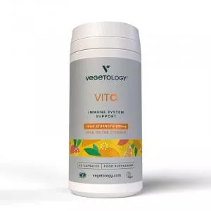 Vegetology Vitamine C 500mg et bioflavonoïdes pour le soutien immunitaire, 60 capsules