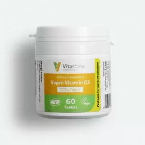Vegetology Vitashine vitamine D3 en comprimés 1000 iu 60 comprimés