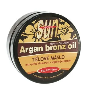 Vivaco SUN Argan Bronz Oil beurre solaire à l’huile d’argan bio sans filtres UV