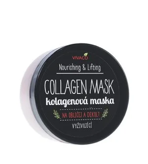 Vivaco Nourishing & Lifting Collagen Mask masque au collagène pour le visage et le décolleté