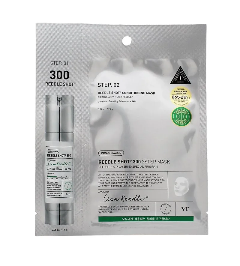 Reedle Shot 300 2 Step Mask masque en tissu raffermissant pour le visage 1,5+25 g