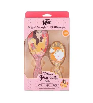 Wet Brush Disney Princess Belle Coffret cadeau brosse à cheveux Original Detangler + brosse à cheveux Mini Detangler